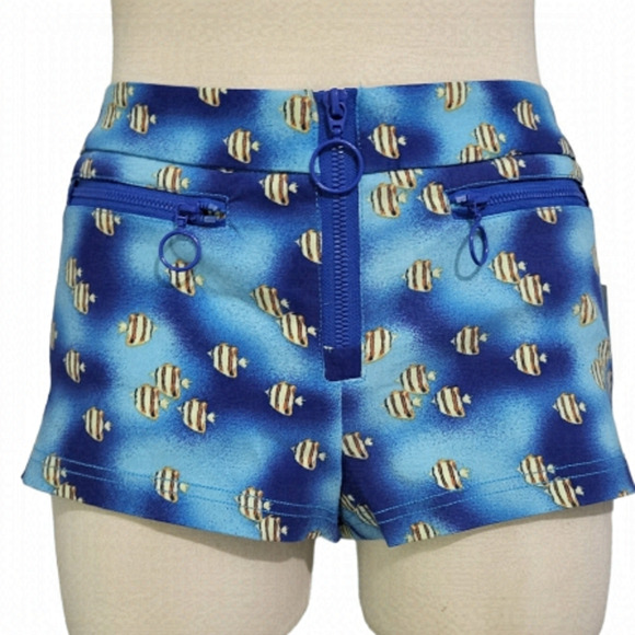 Urban Outfitters Fish Swim Shorts Size 2 - Picture 10 of 11